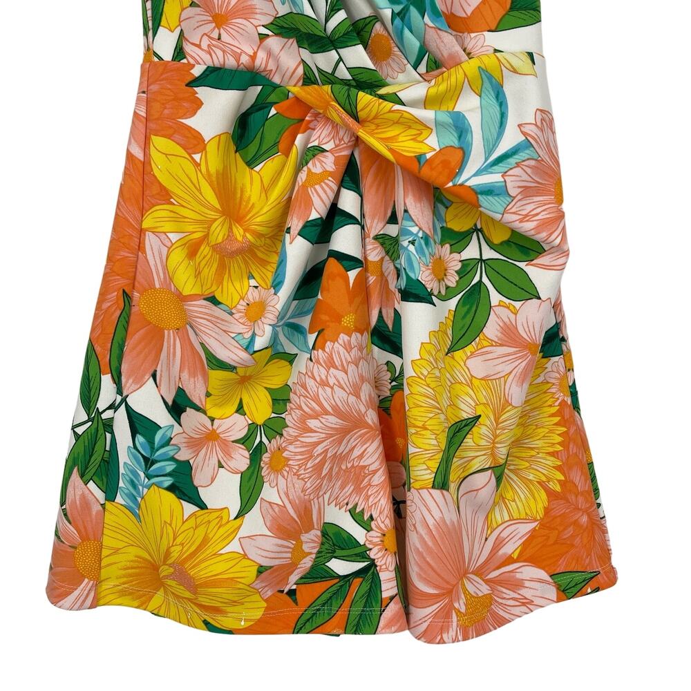 Great Jones Hawaiian Floral Romper Size XS Orange - Picture 13 of 14
